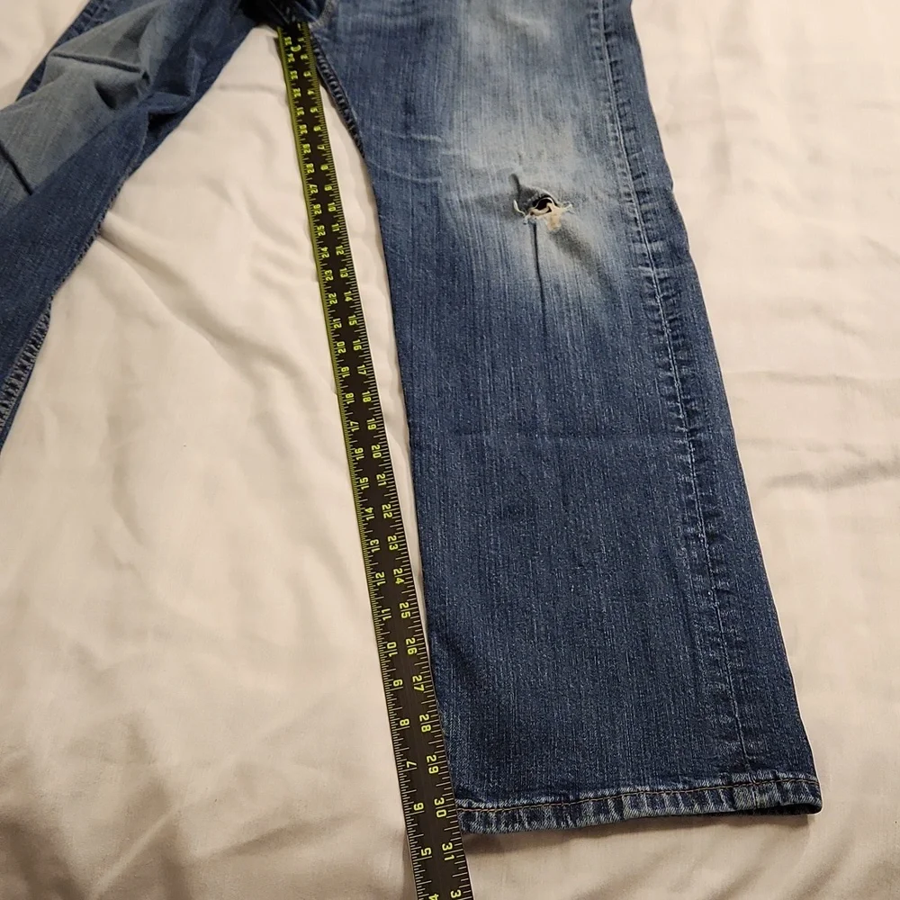 Levi's‎ jeans 505 regular fit straight men's 36x32 blue denim red tab